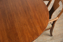 Load image into Gallery viewer, Davis Cabinet Company Cherry Dining Table with 6 Queen Anne Chairs and Leaves