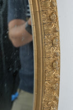 Load image into Gallery viewer, A Olson Company Vintage Oval Gold Floral Mirror Winona Mississippi 33 Inch