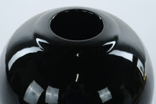 Load image into Gallery viewer, Glossy Black Onyx-Style Ceramic Vase – Modern Minimalist Form