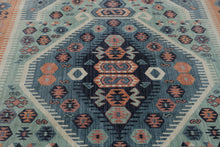 Load image into Gallery viewer, Opalhouse Persian Blush Teal 7 x 10 Area Rug Geometric Kilim Style Target