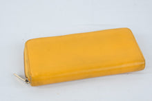 Load image into Gallery viewer, Michael Kors Orange Leather Continental Zip Around Wallet Gold Tone Hardware