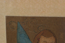 Load image into Gallery viewer, Original Hand-Painted Asian Scroll-Style Artwork on Silk Mount – Multi-Figure Buddhist Deity Scene – 47" x 28" Framed