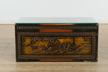 Load image into Gallery viewer, Oriental Carved Cedar Lined Hope Chest