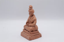 Load image into Gallery viewer, Folk Art Terracotta Seated Woman Figurine Handmade Pottery Sculpture 65 Inch