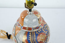 Load image into Gallery viewer, Vintage Imari Style Porcelain Table Lamp Floral Japanese Ceramic Lamp