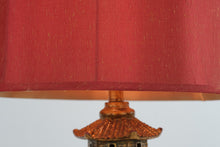 Load image into Gallery viewer, Pair of Cyan Design Pagoda Table Lamps