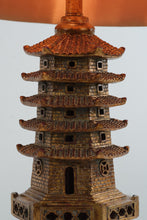 Load image into Gallery viewer, Pair of Cyan Design Pagoda Table Lamps