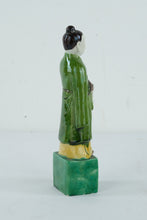 Load image into Gallery viewer, Porcelain Oriental Man in a Green Robe Figurine