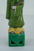 Load image into Gallery viewer, Porcelain Oriental Man in a Green Robe Figurine