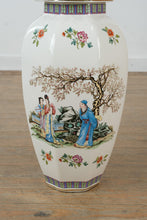 Load image into Gallery viewer, Large Chinese Export Style Porcelain Ginger Jar With Foo Dog Lid 28 Inch