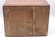 Load image into Gallery viewer, Antique Chinese Export Painted Wood Storage Chest Figural Floral Butterfly Box