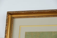 Load image into Gallery viewer, Framed Asian Floral Art Print with Birds – Hand-Signed Oriental Botanical Painting