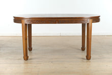 Load image into Gallery viewer, Oriental Dragon & Phoenix Dining Set – 8 Chairs, Carved Skirt, Sunburst Top – Rare & Remarkable