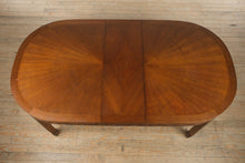 Load image into Gallery viewer, Oriental Dragon & Phoenix Dining Set – 8 Chairs, Carved Skirt, Sunburst Top – Rare & Remarkable