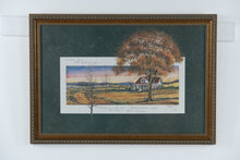 Load image into Gallery viewer, D. Morgan “Yours and Mine” Limited Edition Framed Print – Country Cottage Landscape – 33.5" x 24"
