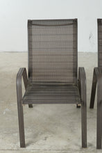Load image into Gallery viewer, Pair of Outdoor Sling Patio Dining Chairs with Aluminum Frames