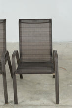 Load image into Gallery viewer, Pair of Outdoor Sling Patio Dining Chairs with Aluminum Frames