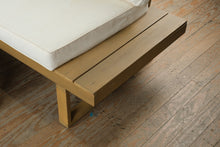 Load image into Gallery viewer, Acacia Wood Outdoor Sectional Sofa Set with Coffee Table and Cream Cushions