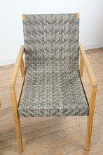 Load image into Gallery viewer, 3 Piece Acacia Wood Patio Conversation Set with Woven PE Rattan Chairs and Side Table
