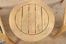 Load image into Gallery viewer, 3 Piece Acacia Wood Patio Conversation Set with Woven PE Rattan Chairs and Side Table
