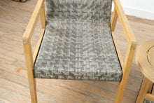 Load image into Gallery viewer, 3 Piece Acacia Wood Patio Conversation Set with Woven PE Rattan Chairs and Side Table
