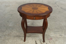 Load image into Gallery viewer, Butler Specialty Jeanette Plantation Cherry Oval Accent Table with Sunburst Inlay
