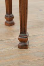 Load image into Gallery viewer, Mahogany Oval Side Table with Velvet Top Neoclassical Revival