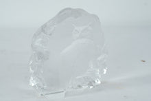 Load image into Gallery viewer, Mats Jonasson Sweden Crystal Owl Sculpture Signed Art Glass Paperweight 6"