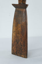 Load image into Gallery viewer, Hand Carved Wooden Owl Sculpture On Branch Folk Art Figure 39 Inch