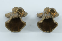 Load image into Gallery viewer, Pair of Solid Brass Angel Candleholders – 2.5” Tall