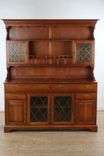Load image into Gallery viewer, Pennsylvania House Solid Cherry Hutch and Sideboard with Leaded Glass Doors