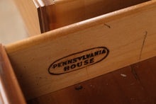Load image into Gallery viewer, Pennsylvania House Solid Cherry Hutch and Sideboard with Leaded Glass Doors