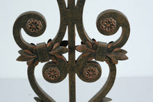 Load image into Gallery viewer, Tall Wrought Iron Table Lamp by Pacific Coast Lighting – Patina Green & Copper Finish