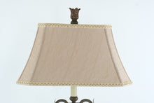 Load image into Gallery viewer, Tall Wrought Iron Table Lamp by Pacific Coast Lighting – Patina Green & Copper Finish