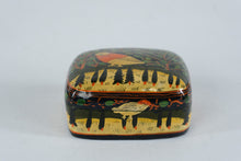 Load image into Gallery viewer, Hand Painted Wood Trinket Box Bird Folk Art Handcrafted Decorative Box