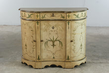 Load image into Gallery viewer, Hand Painted Bombe Sideboard Cabinet with Three Doors