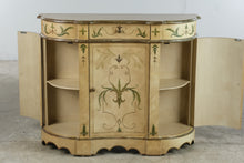 Load image into Gallery viewer, Hand Painted Bombe Sideboard Cabinet with Three Doors