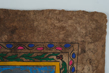 Load image into Gallery viewer, Vibrant Mexican Folk Art Village Scene on Handmade Amate Bark Paper – 16" x 24" – Traditional Indigenous Style