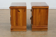 Load image into Gallery viewer, Rustic Pine Nightstands by Vaughn Bassett – Set of Two