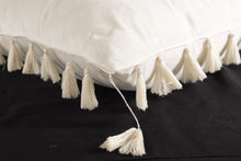 Load image into Gallery viewer, Pair of Tasseled Feather Down Pillows