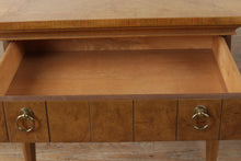 Load image into Gallery viewer, Pair of Wide Mid Century Burled Side Tables - American of Martinsville