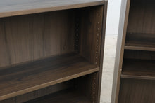 Load image into Gallery viewer, Pair of IKEA BILLY Dark Brown Low Bookcases with Adjustable Shelves