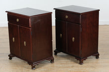 Load image into Gallery viewer, Pair of Bombay Nightstands with Lower Cabinet Storage