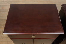 Load image into Gallery viewer, Pair of Bombay Nightstands with Lower Cabinet Storage