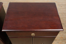 Load image into Gallery viewer, Pair of Bombay Nightstands with Lower Cabinet Storage