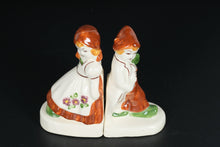 Load image into Gallery viewer, Vintage Dutch Folk Porcelain Bookends – Boy & Girl Figurines