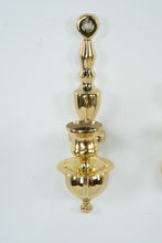 Load image into Gallery viewer, Pair Brass Wall Candle Sconces Traditional Colonial Style 9 Inch