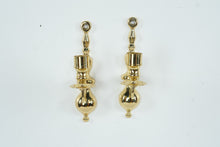 Load image into Gallery viewer, Pair Brass Wall Candle Sconces Traditional Colonial Style 9 Inch