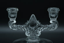 Load image into Gallery viewer, Pair of New Martinsville Double Light Candlesticks Holders
