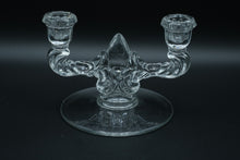 Load image into Gallery viewer, Pair of New Martinsville Double Light Candlesticks Holders